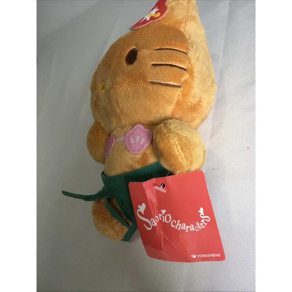 Hello Kitty Hula Plush Doll Hawaiian Luau Tropical Skirt Flower Crown 8